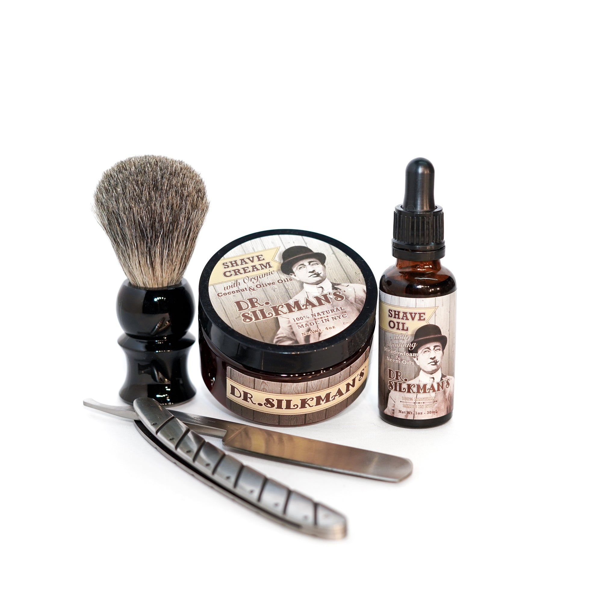 Shave Cream and Oil Set