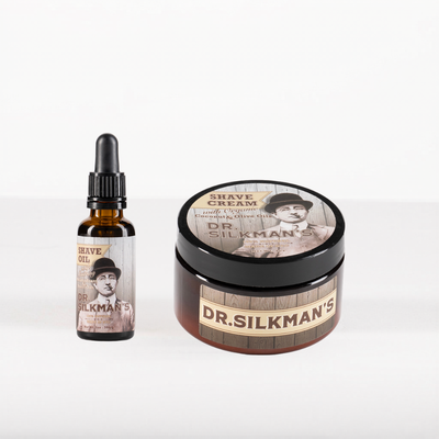 Shave Cream and Oil Set